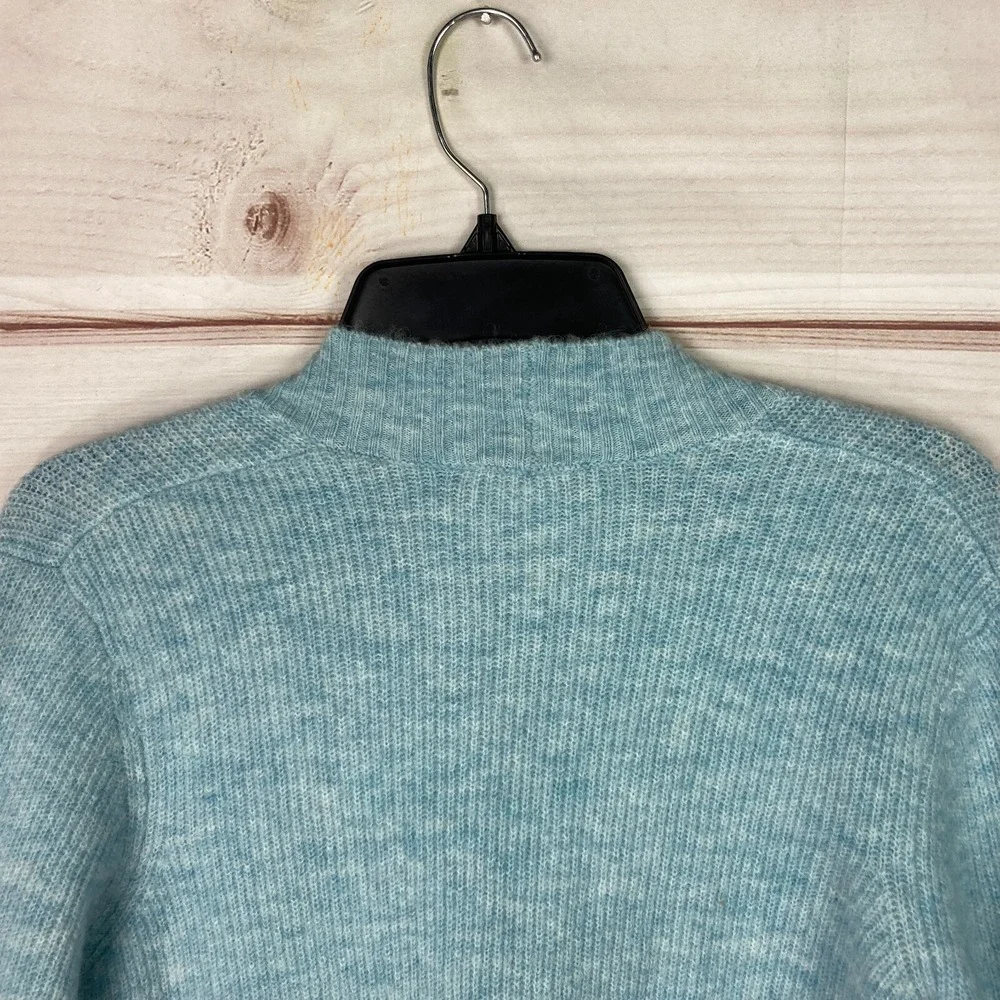 Olsen Sweater‎ Womens Small Blue Henny Regular Fit Cardigan Blue Pockets V-Neck